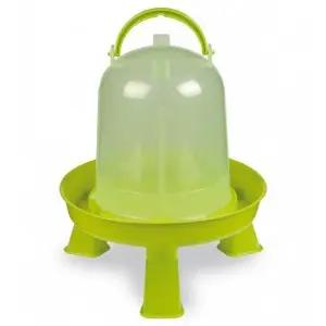닭 오리 병아리 원통형 그린 받침대 물통 6L 급수대