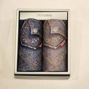 [대구백화점] [레노마]남녀2매 나염 손수건 세트(RM진1번)