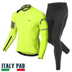 MCN 긴팔+9부바지 라이딩 자전거 의류 복장 라이더옐로우그린