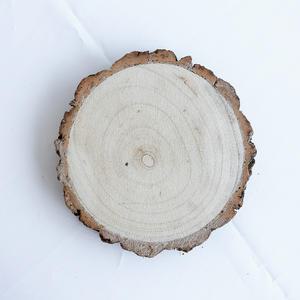 [달리베리] 내츄럴 통나무 슬라이스 (원형30) 우드 트레이 받침대