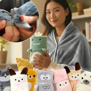 캐릭터 무릎담요 극세사 사무실 학교 캠핑 담요 기념품 크리스마스 수능선물