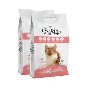 냥심덕후 전연령 고단백 고양이 사료 5kg 2개