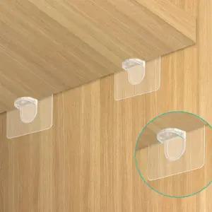 DIY 옷장 선반받침 무타공 선반고정 브라켓 지지대 꺽쇠 4P세트