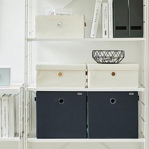 한샘 샘 폴리 수납바스켓 (뚜껑) 11종택1 샘책장호환 수납박스 정리