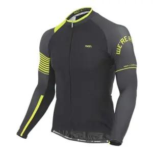 MCN 라이더 블랙 긴팔 사이클 라이딩 자전거져지 상의 저지