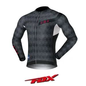 폭스 긴팔 사이클 라이딩 자전거 져지 저지 상의 P101BK