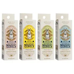 쓰리세컨즈 매직가글 고체 치약 휴대용 구강청결제 4종세트 72정(18정 4개입)