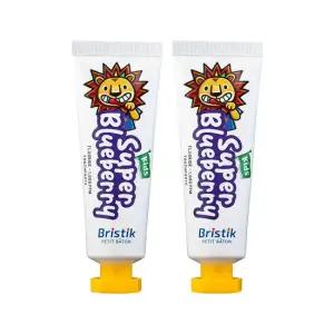[브리스틱] 어린이 불소 1000 치약 50g 2개-블루베리향