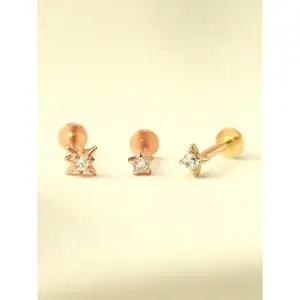 [미니멀피어싱]14K 인터널 초미니 반짝이 별 라블렛 피어싱