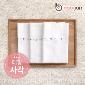 [베이비앙] 순면/대나무/오가닉 사각 원통형 천기저귀