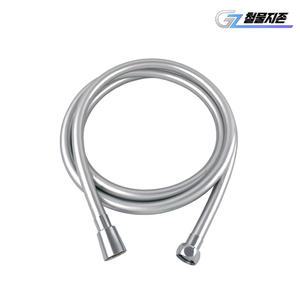 국산 PVC 샤워기호스 2M (실버) 샤워기줄 욕실 화장실 꼬임방지 물때제거 교체 수도