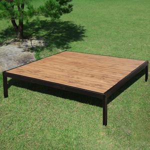 파파나무 원목평상1800 평상마루 철제프레임 야외테이블 조립식 정원용