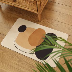 빨아쓰는 소프트 규조토 발매트 조약돌 2장세트 화장실 현관 베란다 40x60