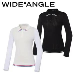 [와이드앵글](하남점)23년 SS 여성 CO W.ICE 티핑 포인트 폴로 스웨터 WWM23K16 화이트(W2), 블랙(Z1)