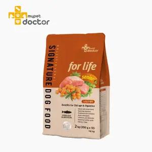 [마이펫닥터] 시그니처 포 라이프 시니어 노견 노령견 강아지 사료 종합 영양 심장 비뇨 관절, 2kg, 1ea