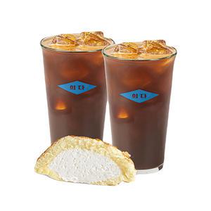 [카페희다] 아메리카노 2잔+크림듬뿍 카스테라 1개