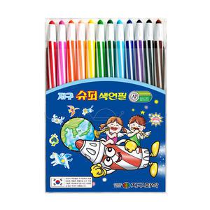 지구화학 슈퍼색연필 12색