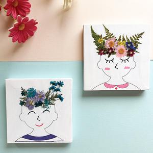 [문구티쳐] 토단 압화로 꾸미는 내 얼굴 만들기 1인세트 DIY 압화놀이 꾸미기 미술시간