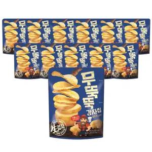 오리온 무뚝뚝감자칩 통후추 소금맛 60g, 12개