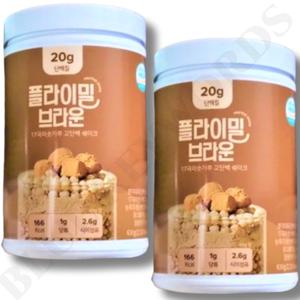플라이밀 대용량 단백질 쉐이크 브라운 미숫가루맛 630g x 2통 4주분