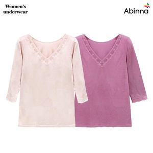 [아빈나] 모달 레이스 V넥 7부 내의 반팔 6007