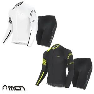 MCN 라이더 긴팔+4부 패드바지 싸이클복 자전거의류 복장