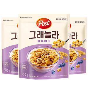포스트 그래놀라 블루베리 500g x3개/시리얼