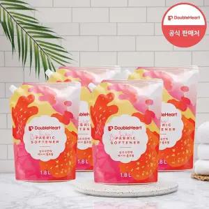 [더블하트] 유아용 섬유유연제 1800ml 파우치 2+2