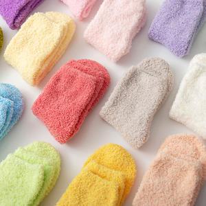 파스텔 줄무늬 수면양말 색상 디자인 랜덤발송 겨울 임산부 성인 보온 방한 수족냉증 기모 한파