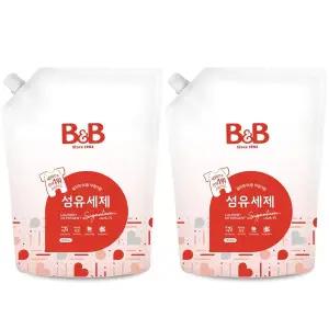 [비앤비]유아 섬유 세탁세제 시그니처 리필형 1500ml X2개