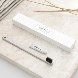 화이트케이스 밀짚칫솔 + 화이트(튜브형)치약 4g  개별포장 250개입 / 호텔 풀빌라 리조트 여행 칫솔치약세트