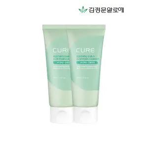 [김정문알로에]큐어 수딩 앤 마일드 알로에 폼 클렌저 100ml 2개_P354712151