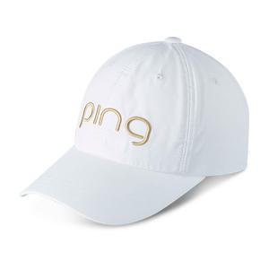 핑 모자 6각 솔리드 캡, 여성용, 화이트, 1개