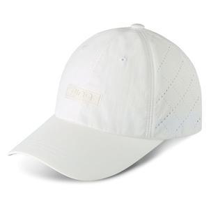 핑 모자 6각 타공 4면 패치 캡, 여성용, 화이트, 1개