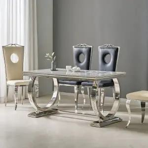 [트로네]로체 양면 세라믹 스테인레스 4인 식탁세트