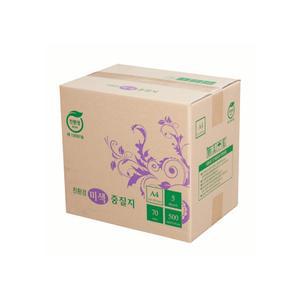 친환경 재생종이 미색중질지 A4용지 70g 1박스 2500매 (학교시험지종이 가정통신문)