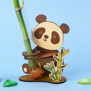 아트랄라 귀염둥이판다화병 개운죽 식물키우기 MDF 우드꽃병