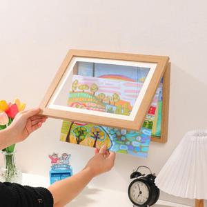 A4 가로/세로 아이 그림 액자 어린이 그림보관 미술 작품 낙서 보관 액자 100장보관
