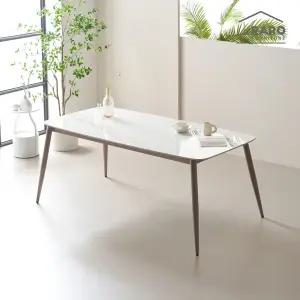 [/착불배송] 미카 1800 소음방지 포세린 세라믹 6인 식탁 테이블