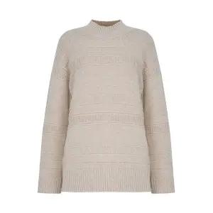 [올리비아하슬러][올리비아 하슬러] 패치워크 스트라이프 니트_OHCWSW206