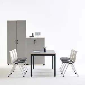 [티에스퍼니처]TS-04 LPM 컴퓨터 데스크 타공 철제 회의책상 2000x1000