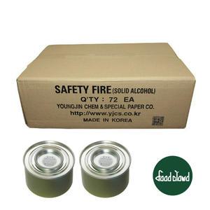 [BOX] 영진화학 고체 알콜연료 [250gX72개] ,캠핑용,뷔페