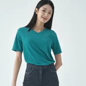 에센셜 불가리 브이넥 반팔 티셔츠 LCTSO472_TB