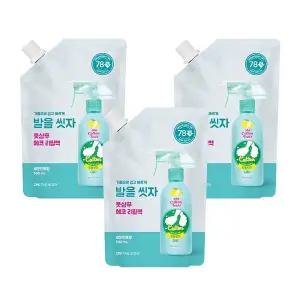 온더바디 발을씻자 코튼풋샴푸 리필 레몬향 500ml x 3개