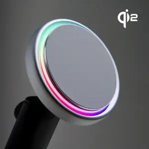 카플 더마운트 마그네틱 맥세이프 호환 거치대 Qi2 풀알류미늄 차량용 핸드폰 무선충전기