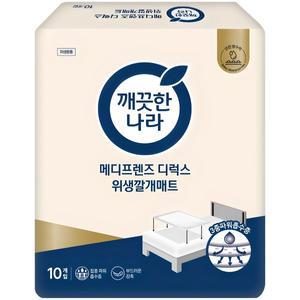 깨끗한나라 메디프렌즈 디럭스 위생 깔개매트 10개입 x10팩