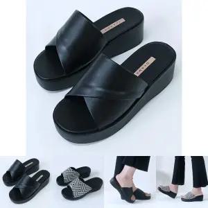 국내제작 707 5CM 통굽 사무실 슬리퍼 실내화/여성/통굽슬리퍼/키높이/여성굽슬리퍼/여자/여성슬리퍼통굽