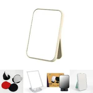 스탠드거울 탁상거울 화장대거울 사각거울 베이지/스텐드/스탠드/탁상/화장대/테이블/책상/화장/미용/거울