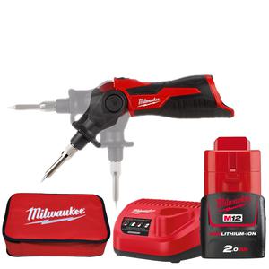 밀워키 인두기 2Ah 세트 충전 M12 SI 납땜기 201 파우치포함