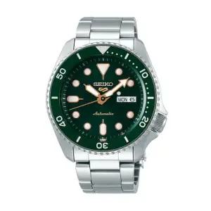 세이코 남성 남자 그린 실버 오토매틱 메탈시계 SRPD63K1